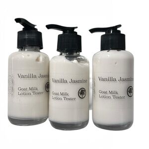 3x Goat Milk Lotion Testers NEW! Vanilla Jasmine